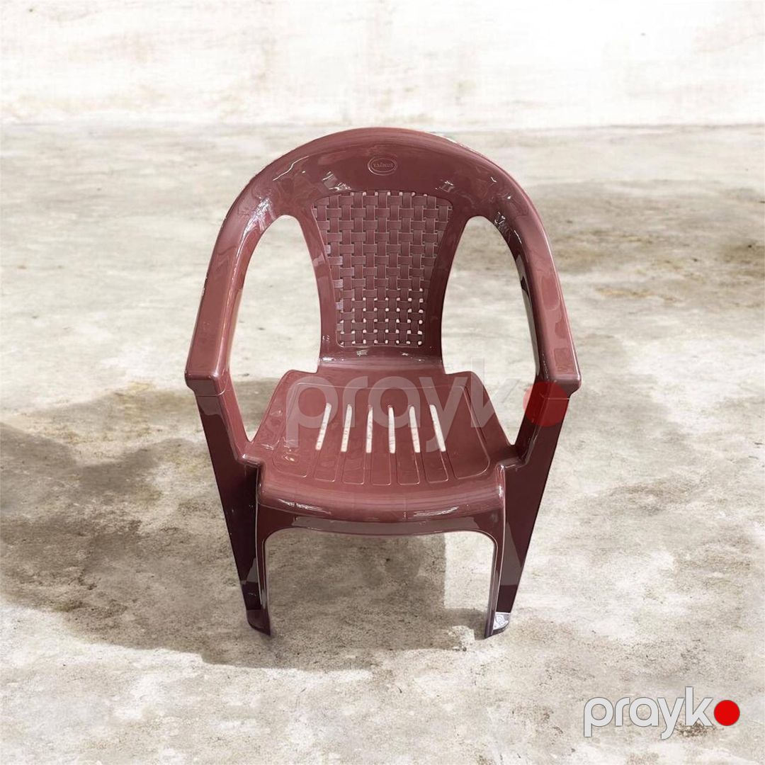 Stul Plastik Oturacaq, bağ üçün, plastik, qəhvəyi, qolaltı dayaqlar sərt, forması kvadrat, uzunluğu 80 sm, eni 58 sm, çəkisi 1.80 kq - MBL-2020-5-5456 — Mallar, Bakı (3)