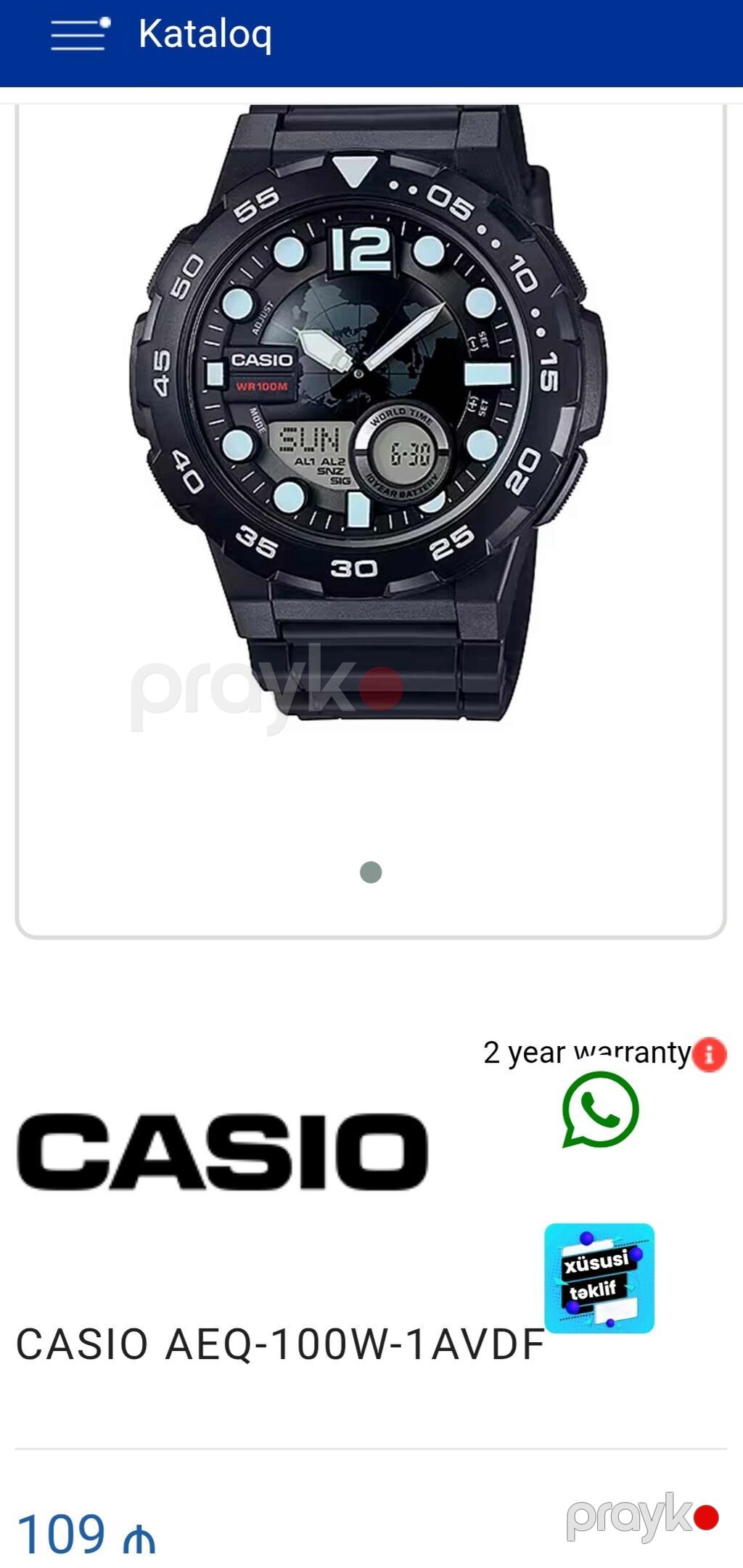 Yeni, Qol saatı, Casio, rəng - Qara — Qol saatları, Xırdalan (4)