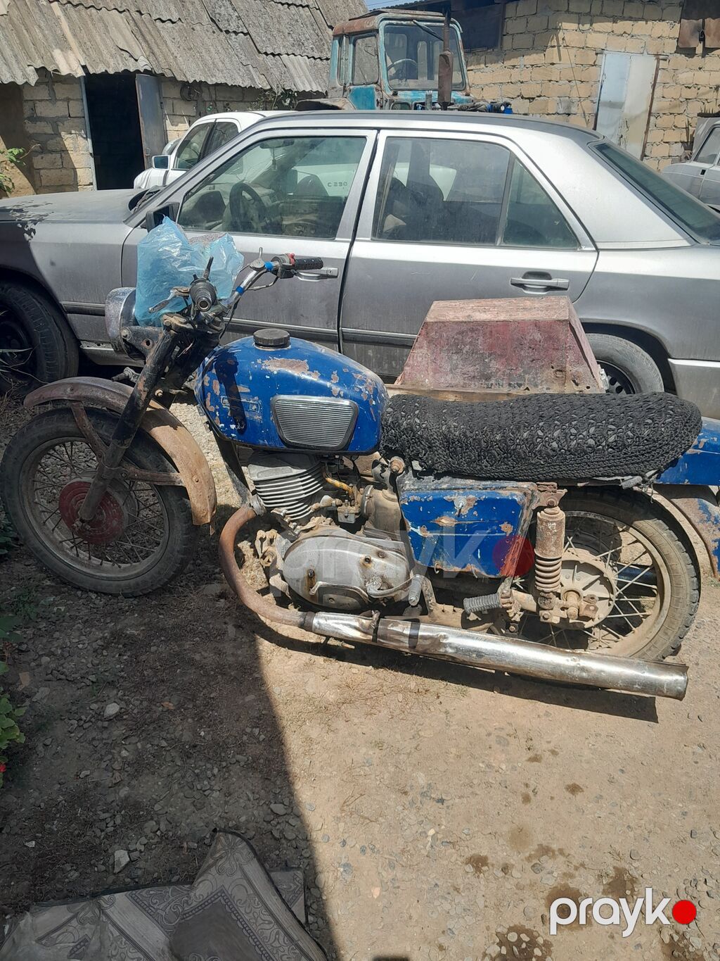 Motosikl + yan tərəf qardaşı (köhnə sovet tipi) - Model: ij — Motosikletlər, Masallı (3)