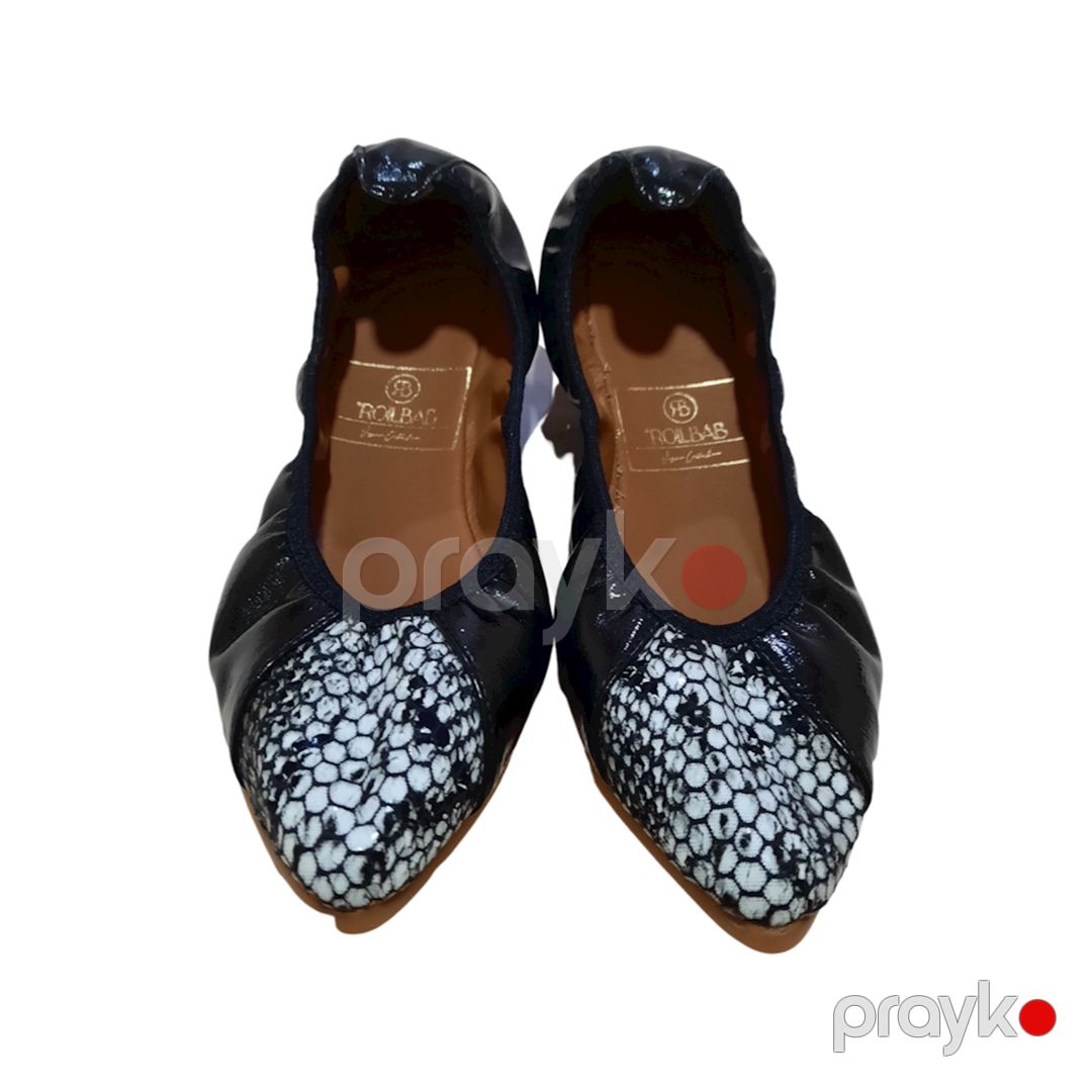 Qadınlar üçün iti burun baletkalar Rollbab SH6303112, qara, təbii dəri, ölçü 40 — Mallar, Bakı (2)