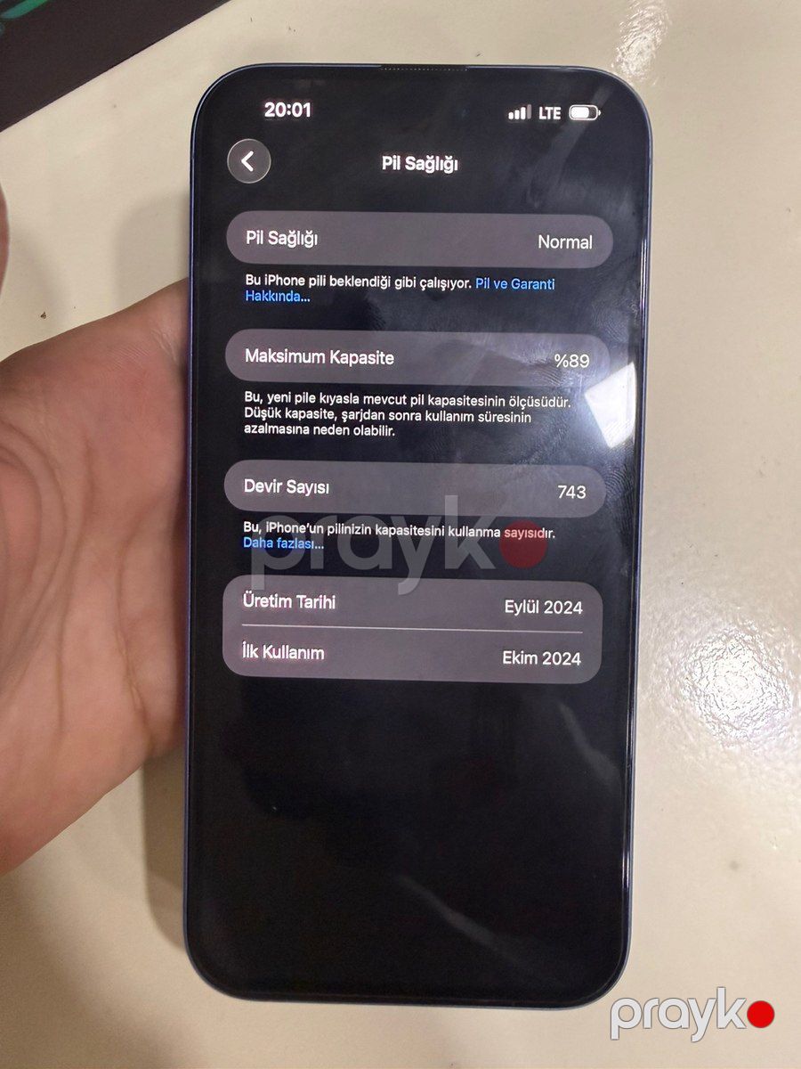 Apple iPhone 16 Plus Ultramarine 128GB/8GB — Smartfonlar, Bakı (6)