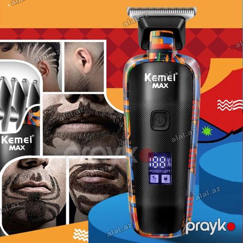 Taraş Aparatı Kemei 5090 Üz Saç Saqqal üçün 1/2/3/6/9/12mm ekranlı — Bakı