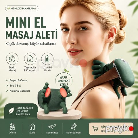 Professional Boyun və Çiyin Masaj Aparatı 6D Simuliyasiya — Bakı