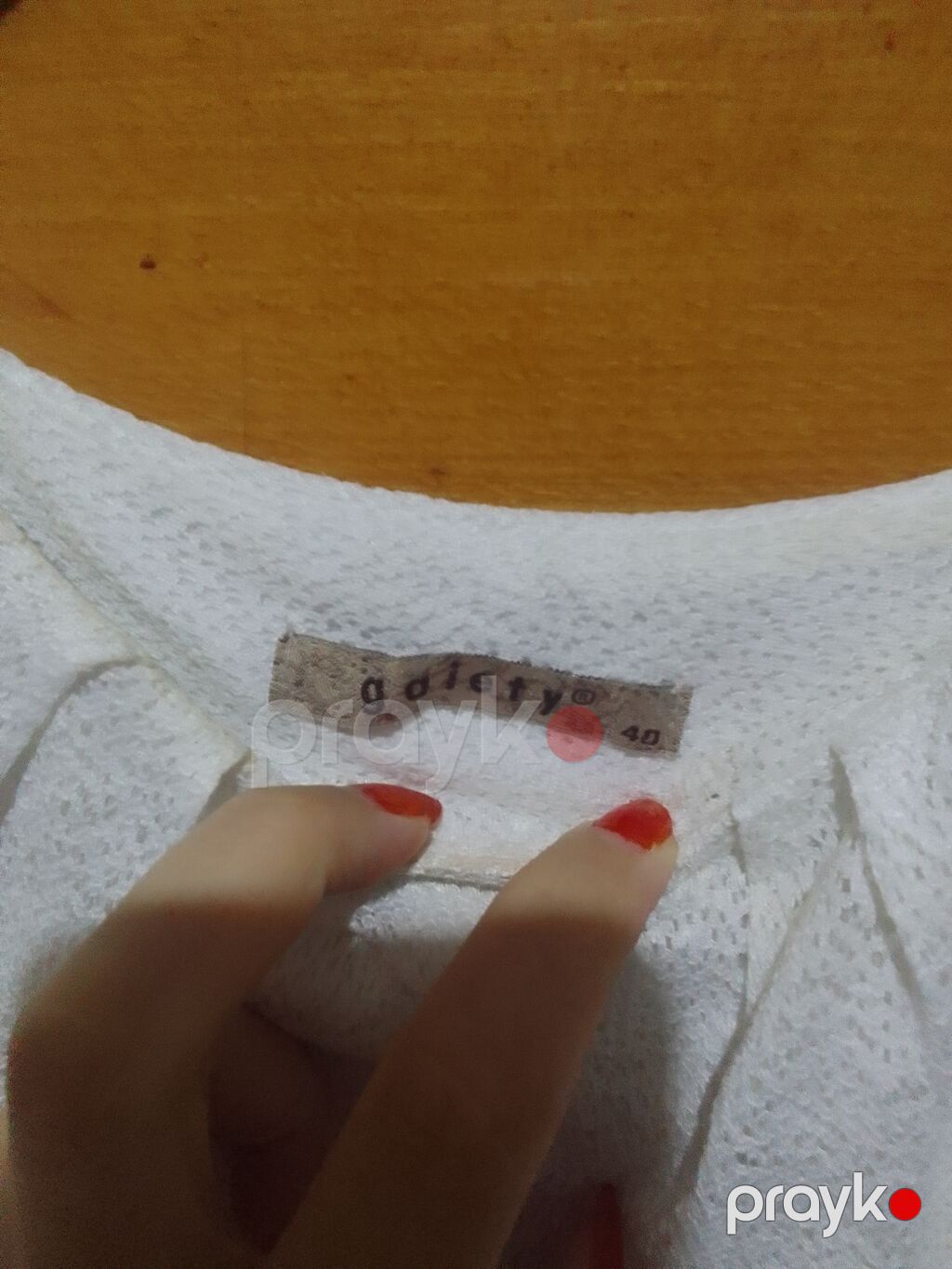 Qadın bluzası – gofety, ölçü 40 - Rəng və dizayn: Üst hissəsi — Köynək, Digah (2)