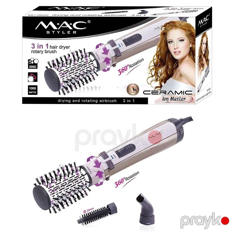 3- 1 Arada MAC Styler MC-6620 Kramik Örtüklü Multistyler Fen Professional Orjinal Fırça Fen — Fən, Bakı (5)