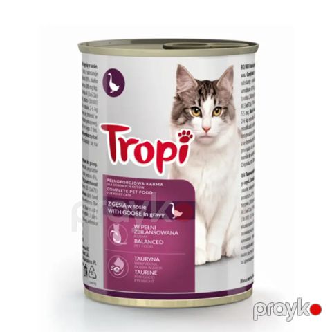 Konserv pişiklər üçün Tropi with Goose in gravy 415 q — Bakı