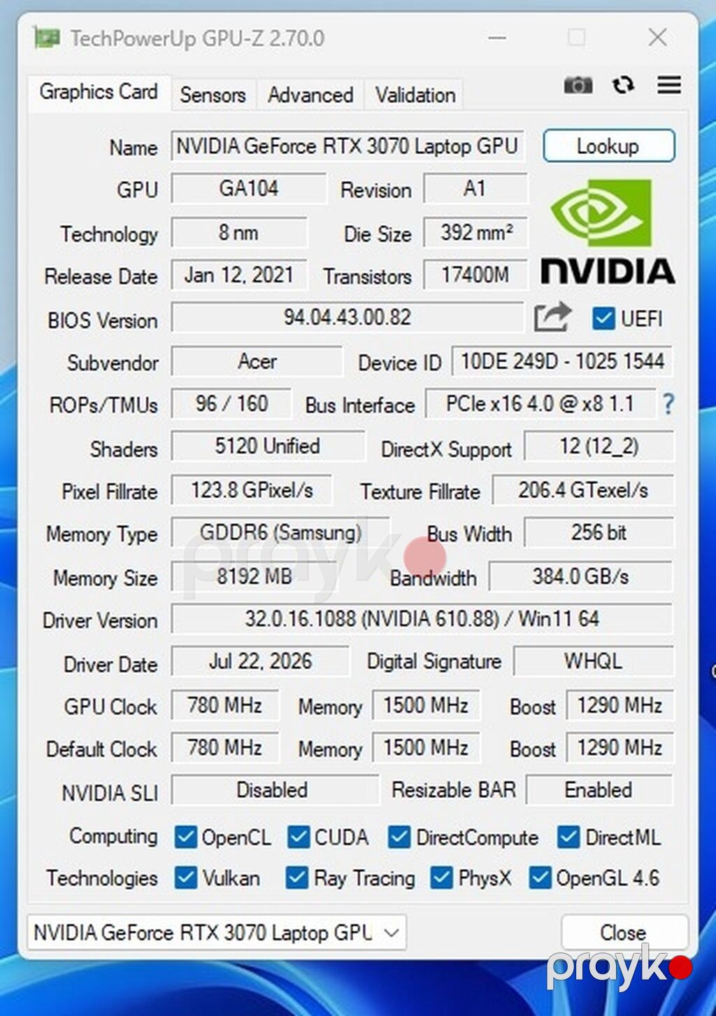 Acer Nitro 5 oyun noutbuku Əsas xüsusiyyətlər: -Prosessor:I5-11400H — Acer, Bakı (4)