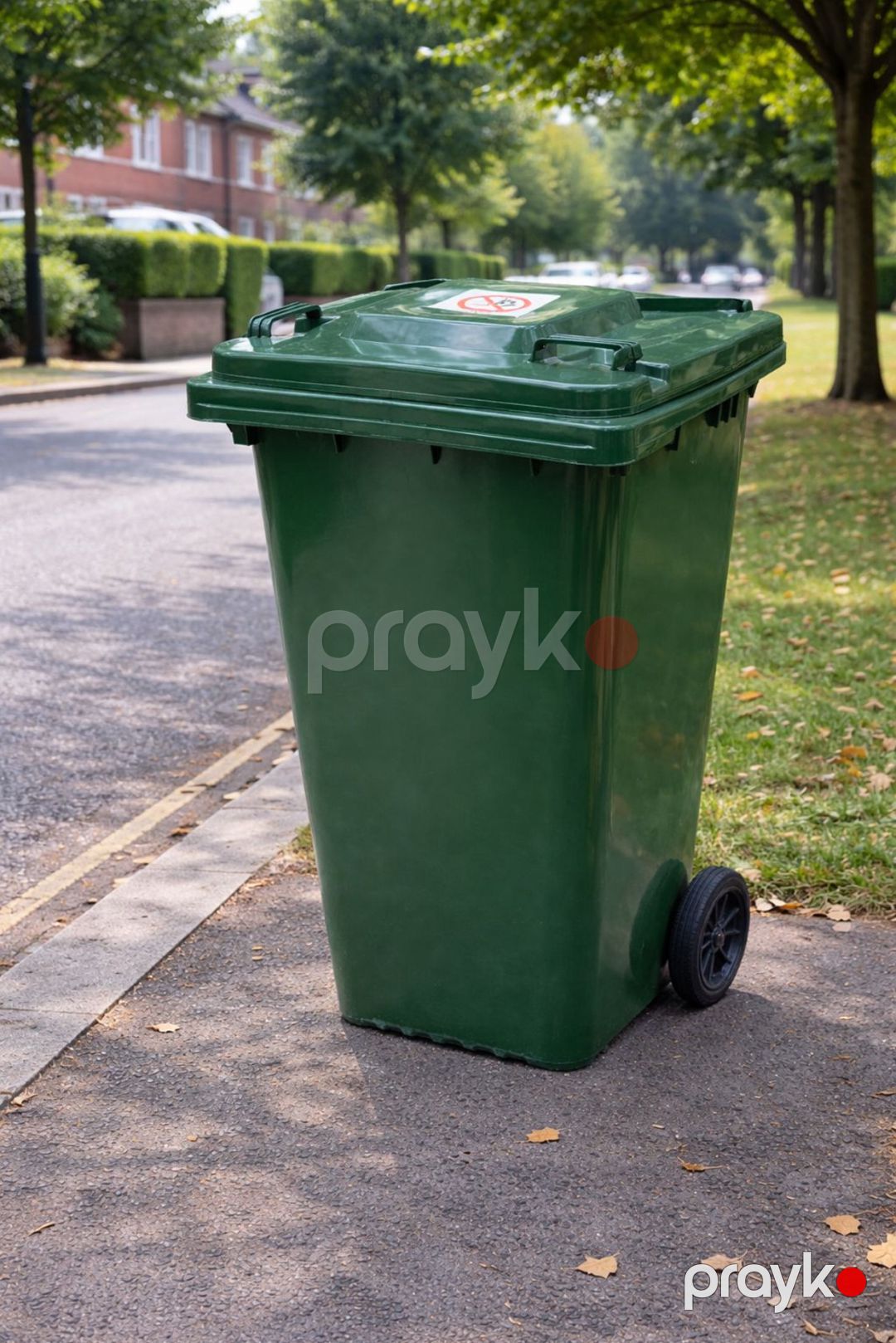 Zibil çəni, plastik, yaşıl, 120 l — Mallar, Bakı (2)