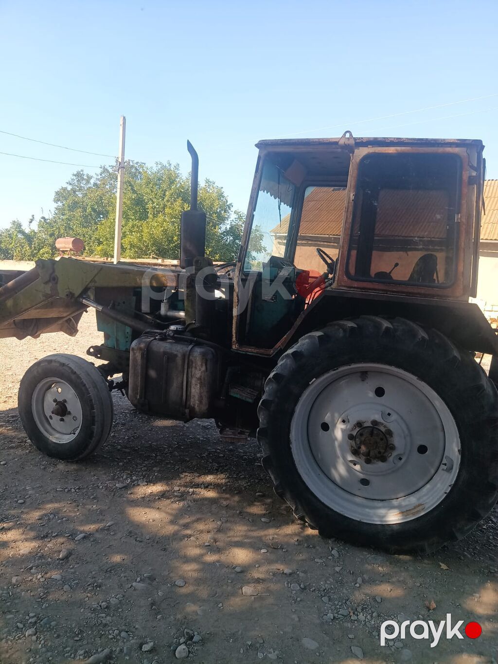 Ekskavator-yükləyici traktor - Ön hissədə iri yükləmə kovası, arxa — Ekskavatorlar, Samux (7)