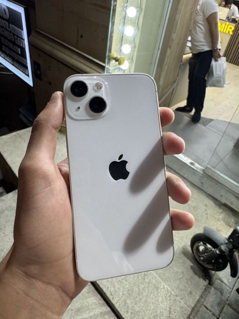 IPhone 13, 128 GB, Ağ, Barmaq izi, Simsiz şarj, Face ID — Bakı