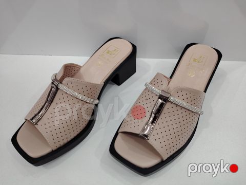 Qadınlar üçün sabo 9322, bej, təbii dəri, ölçü 39 — Bakı
