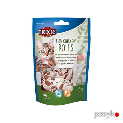 Pişiklər üçün məzə Trixie Premio Rolls, toyuq və say ilə, 50 q — Bakı