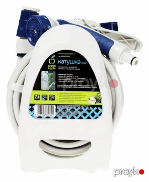 Şlanq üçün asılqan makara Green Apple GWHR6-051, ağ, 10 m — Bakı