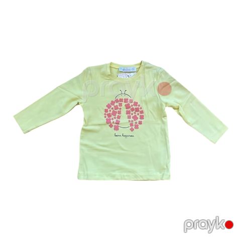Qızlar üçün uzunqol XS09, sarı, pambıq, 9-12 ay — Bakı