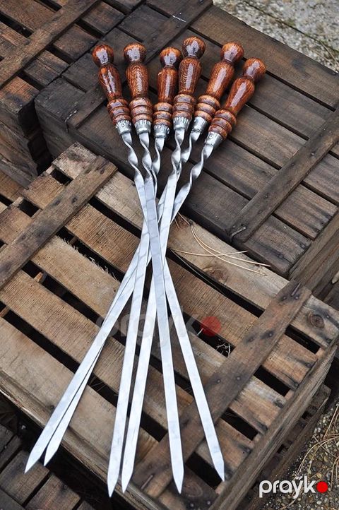 Kabab şişi tikə üçün, paslanmaz polad, 1 ədəd, 72 sm — Bakı