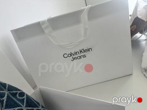 Calvin Klein Jeans denim çiyin çantası - Brend: Calvin Klein (Calvin — Bakı