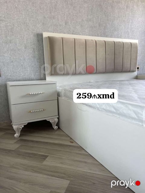 Yataq dəsti – zərif minimal dizayn - Rəng: açıq krem/ağ tonlarda — Mehdiabad