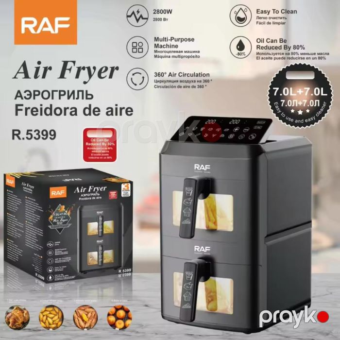 Airfryer RAF R.5399 2800W Güc 14L (7L+7L) — Digər mətbəx texnikası, Bakı (5)