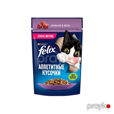 Nəm yem Felix, jeledə quzu, 75 q — Bakı