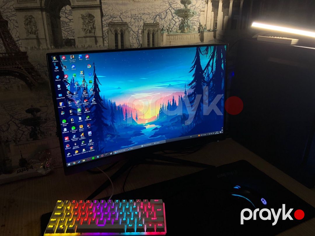 Monitor MSl 144hz 24inch curved — Kompüterlər və noutbuklar, Bakı (2)