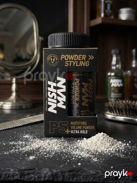 Mat mum Nishman P5+ Mattifying Volume Powder Ultra Hold 20 ml — Bakı