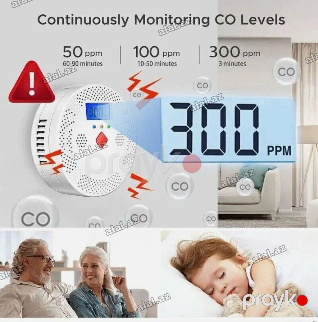 Carbon dedector monoxide Tuya Wi-Fi Karbon Monoksid Dedektoru Tuya — Təmir və inşaat, Bakı (4)
