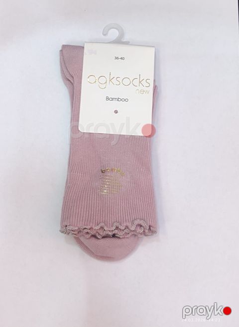 Corab qadınlar üçün AGKsocks, bambuk/elastan, çəhrayı, ölçü 36-40 — Bakı