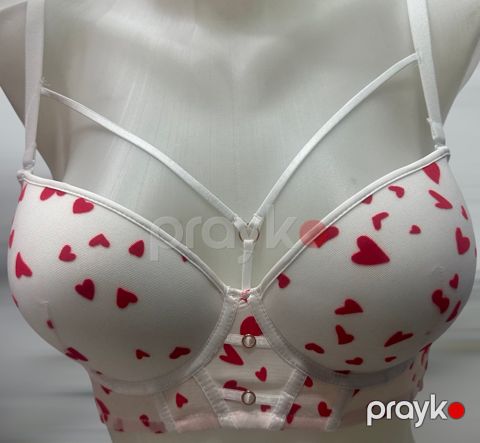 Doldurucusuz büsthalter, poliamid/elastan, ağ, ölçü 85C — Bakı