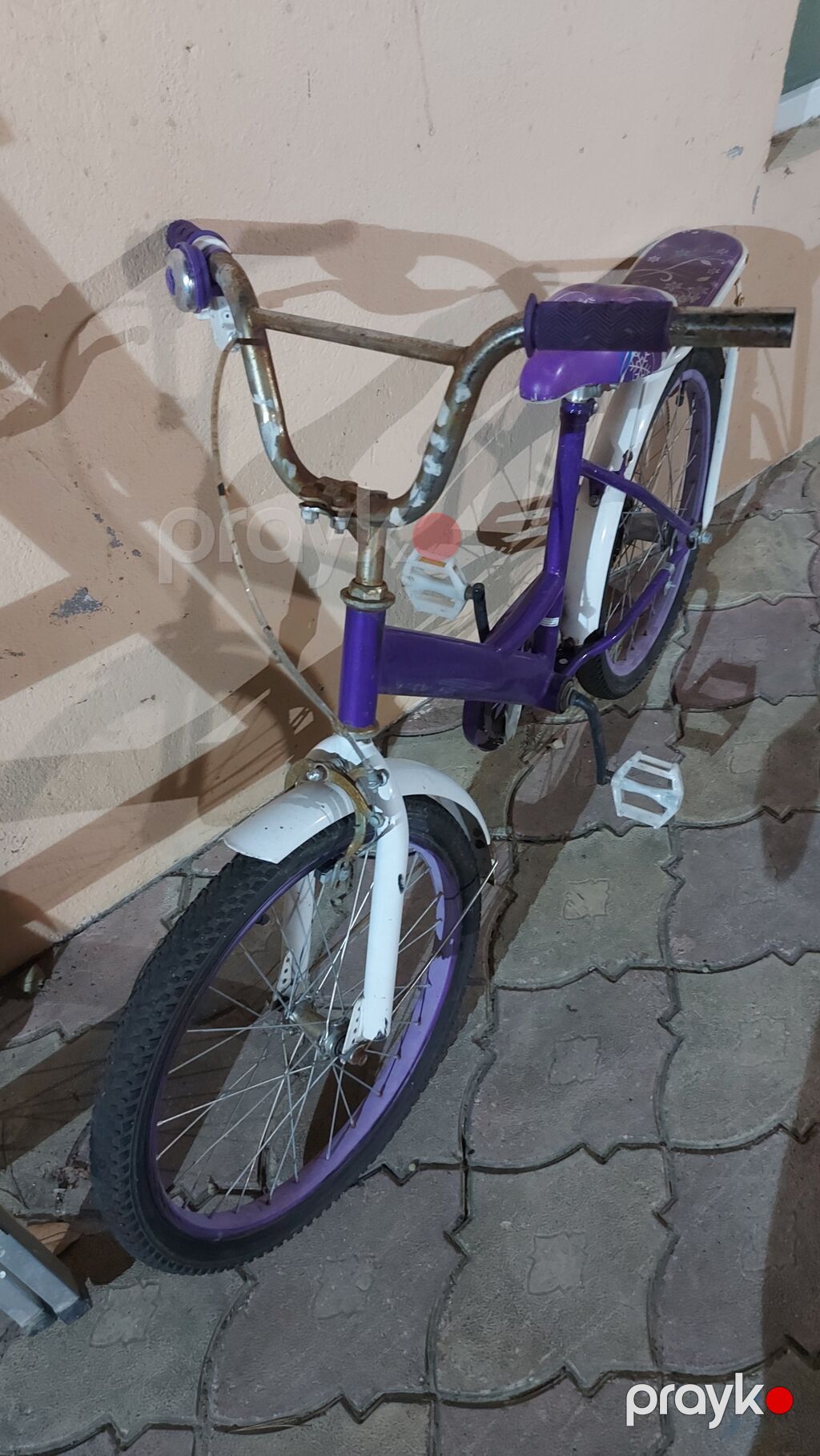 Uşaq velosipedi – bənövşəyi/ağ rəng kombinasiyası - Təxmini ölçü: 20" — Uşaq velosipedləri, Bakı (3)