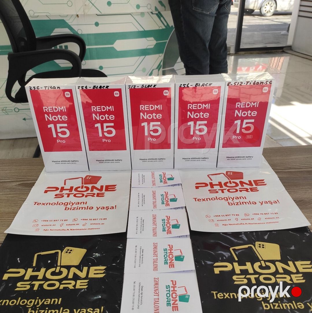 Xiaomi Redmi Note 15 Pro Titanium 256GB/8GB — Smartfonlar, Bakı (2)