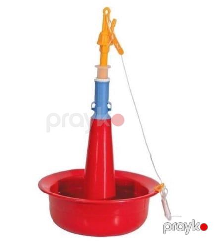 Quşlar üçün avtomatik su qabı, plastik, qırmızı və sarı prl_0396 — Mallar, Bakı (2)