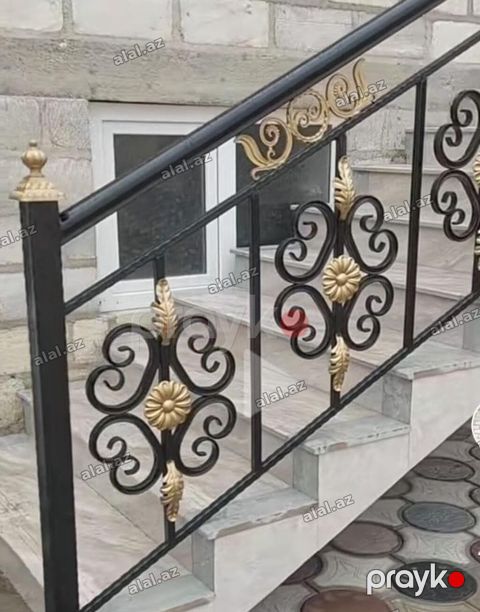 Balkon məhəccəri, Dəmir, Ödənişli çatdırılma, Ünvandan götürmə, Pulsuz çatdırılm — Bakı