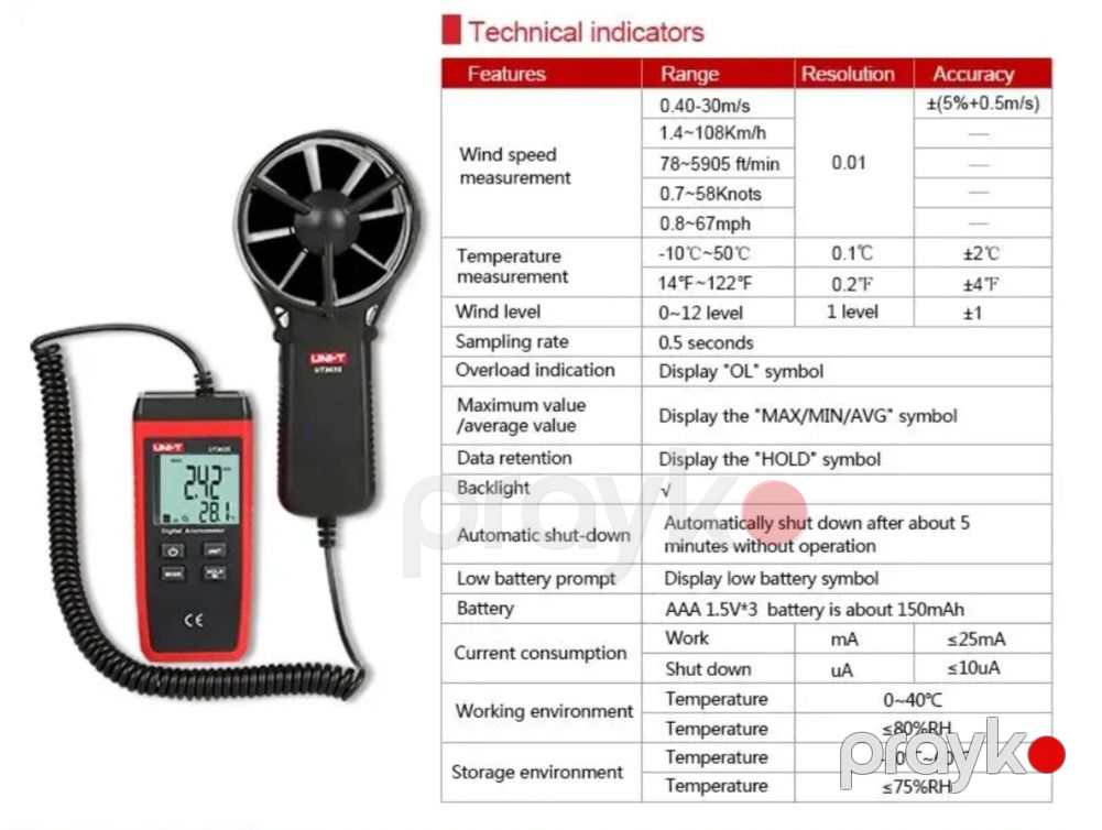 Anemomometr Unı-t UT 363S — Mallar, Bakı (4)