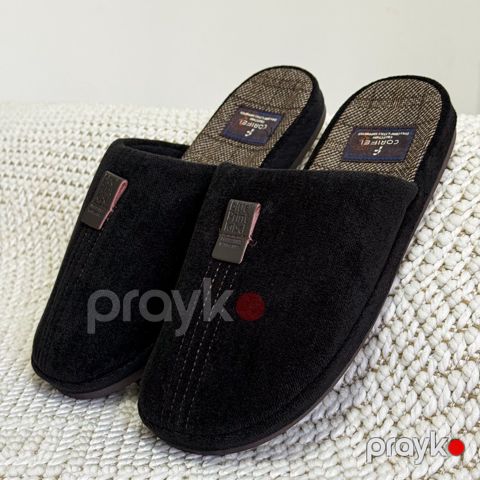 Kişi ləpikləri Corifei 33074, qara, parça, ölçü 40-41 — Bakı