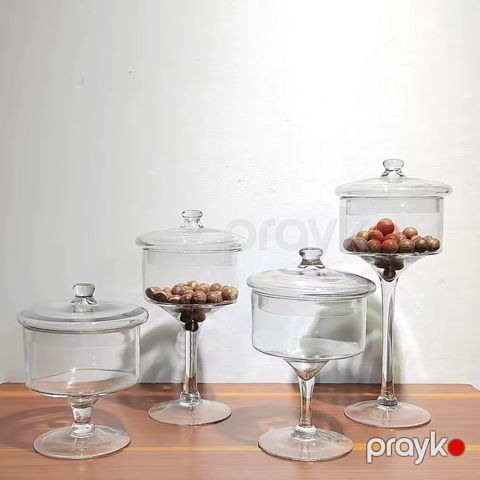 Şirniyyat qabı 024, şüşə, şəffaf — Bakı
