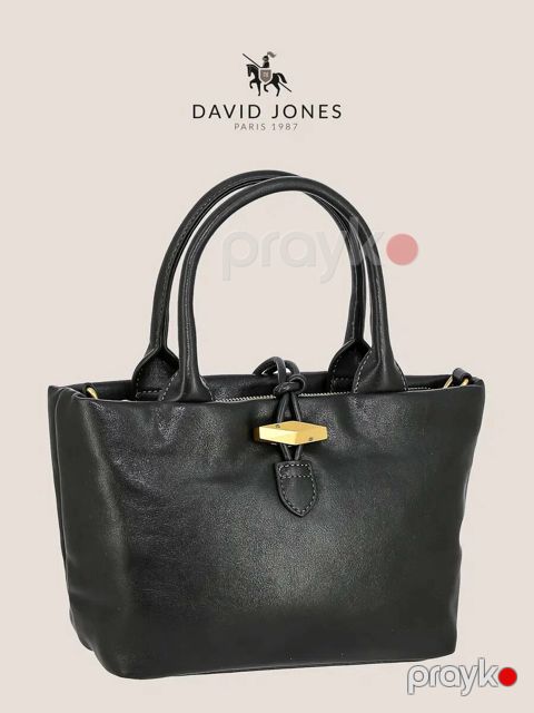 Qadın çantası David Jones CM7750, eko dəri, qara