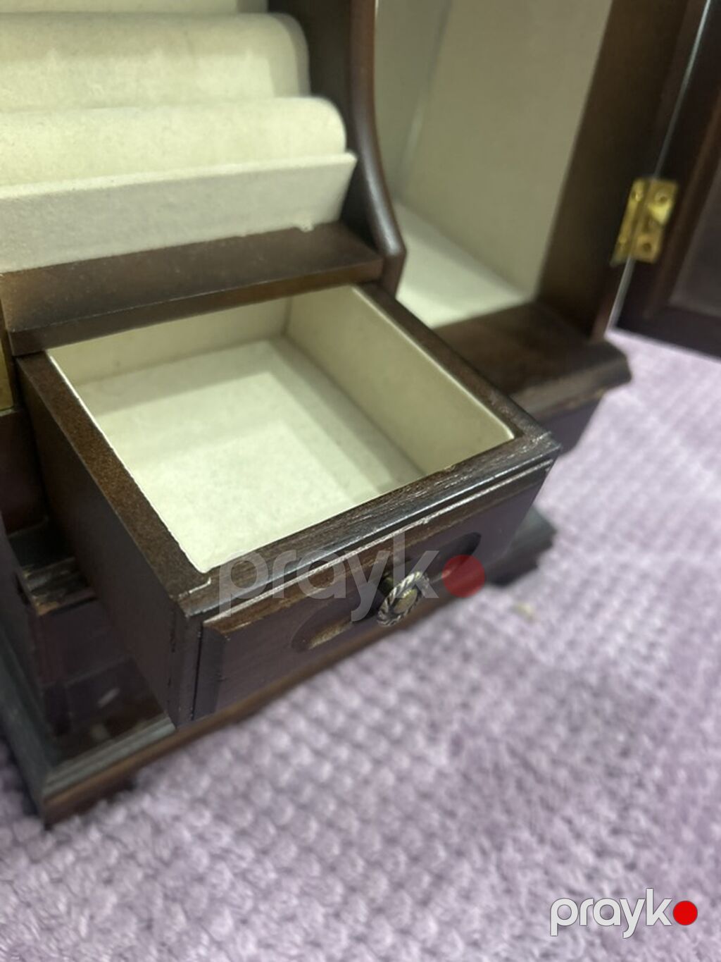 Ağacdan hazırlanmış zərgərlik/qızıl-qümüş dolabı - Material: tünd — Şkaflar, Bakı (3)