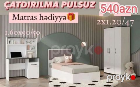 Oğlan və qız üçün, Yeni, Təknəfərlik çarpayı — Bakı