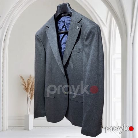 Kişi pencəyi 9166_32572157, pambıq/poliester/elastan, boz, ölçü 50 — Bakı