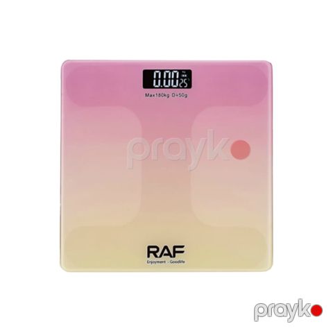 RAF R.10038 - Elektron Döşəmə Tərəzisi, Maksimum 180 kq Tutum, Şüşə Platforma, Dəqiq Ölçmə — Bakı