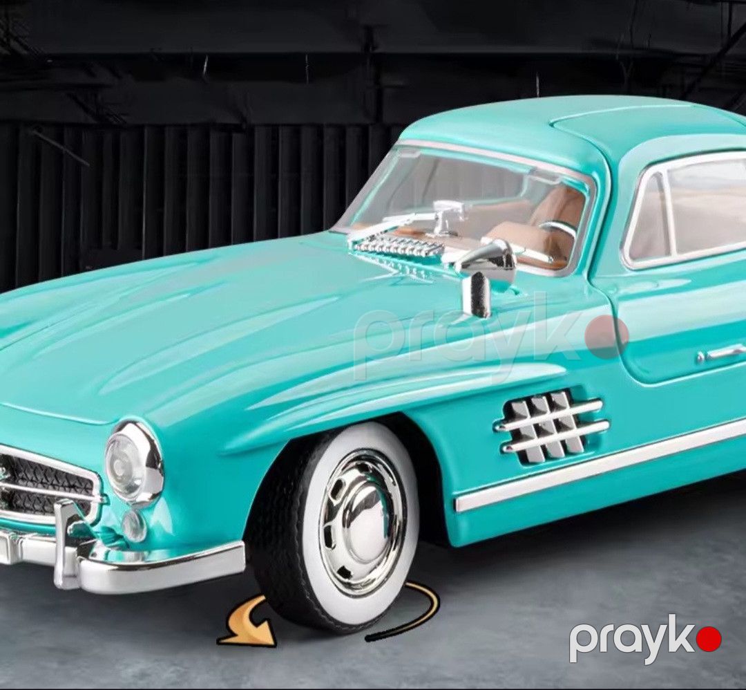Oyuncaq maşın 1:24 Mercedes Benz 300SL Klassik Vintage, 19x7x5 sm, mavi — Mallar, Bakı (2)