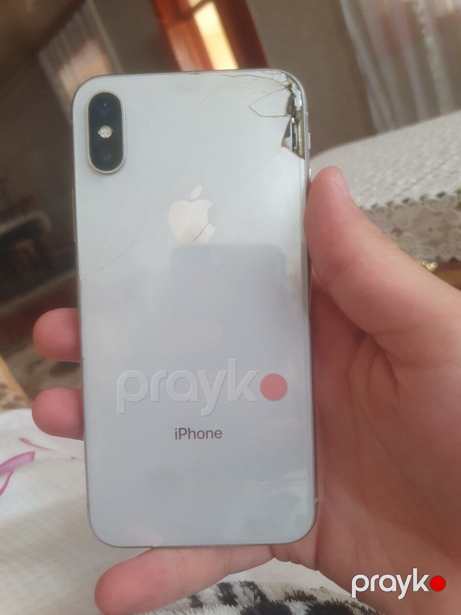 Apple iPhone X Silver 64GB/3GB — Smartfonlar, Bərdə (2)