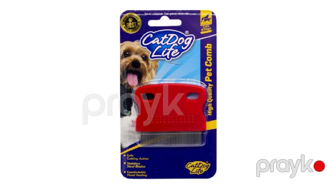 Bit və birələrin təmizlənməsi üçün daraq CatDog Life it və pişiklər üçün, 6x5.5 sm, məhsul çeşiddə — Mallar, Bakı (2)
