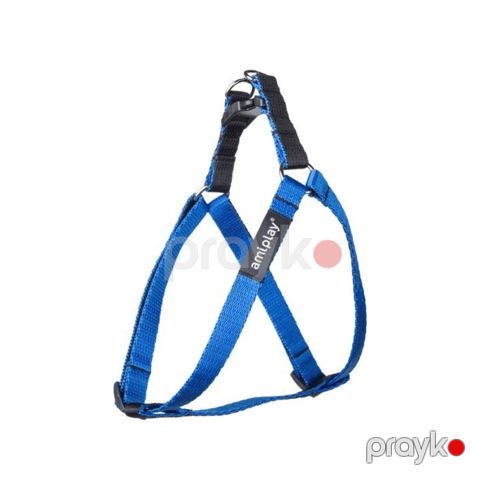 İtlər üçün qayış Amiplay Twist, ölçü S, 20-35x1 sm, polipropilen, göy — Bakı