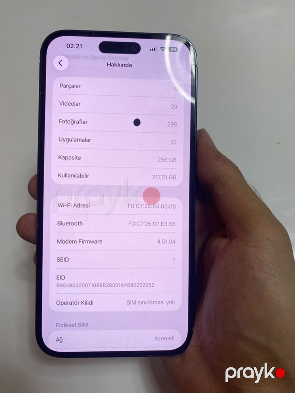 IPhone 14 Pro Max, 256 GB, Deep Purple, Face ID — Apple iPhone, Bakı (8)