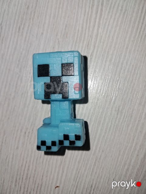 Məhsul: Mini fiqur – Minecraft tərzində mavi “Creeper” Təsvir — Bakı