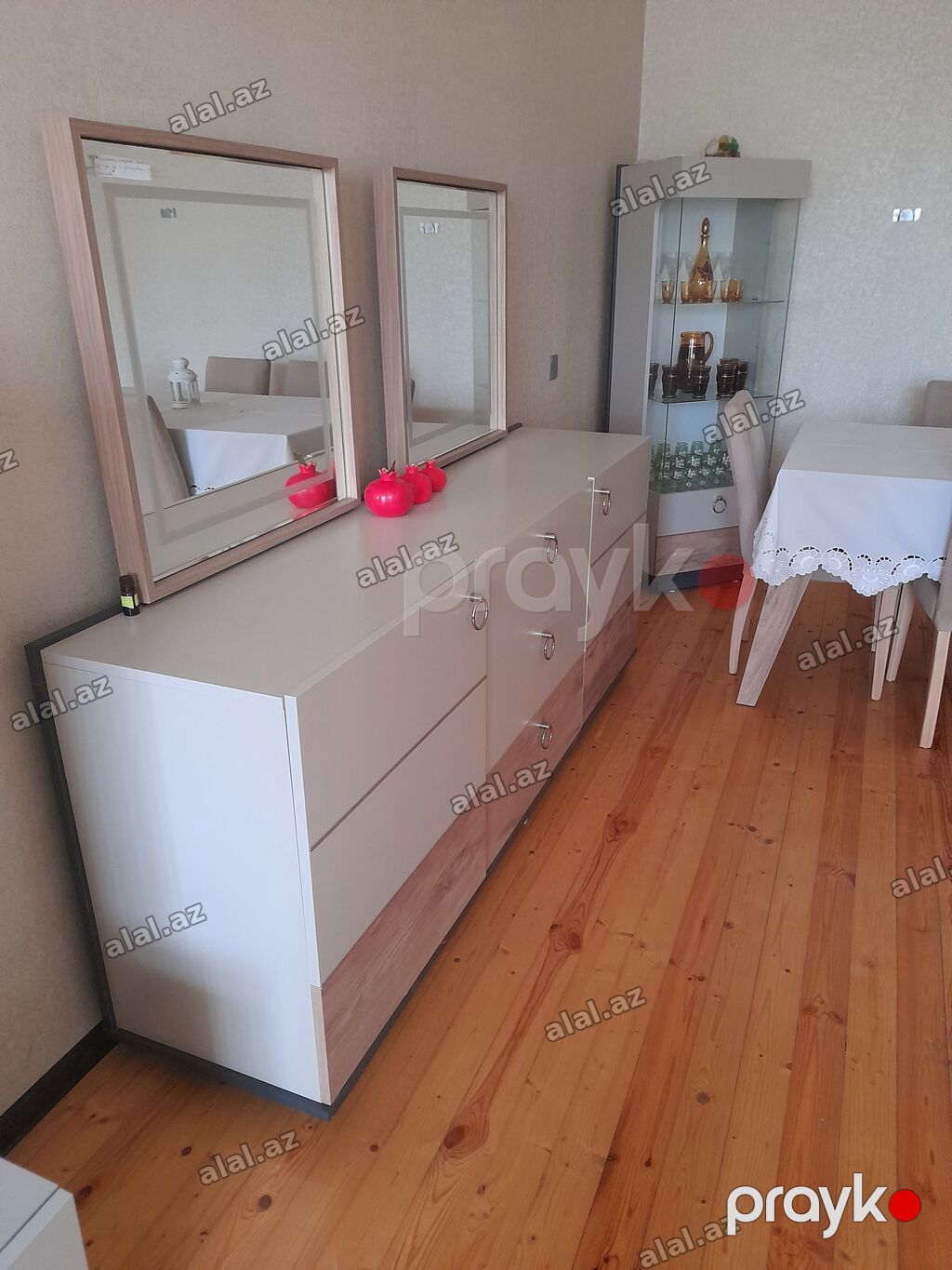 Qonaq otağı üçün, Yeni, Açılan, Dördbucaq masa, 6 stul — Elektronika, Bakı (4)
