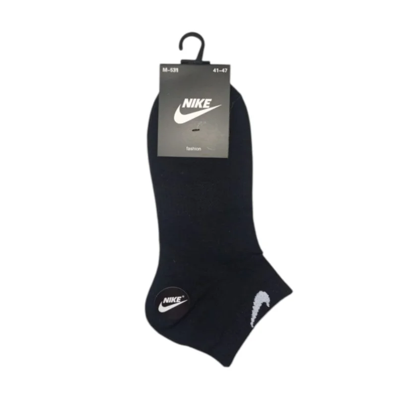 Corab Nike, qısa, qara, logolu, yüksək keyfiyyətli və rahat - WS1507 — Etrend.az — Kişi geyimləri