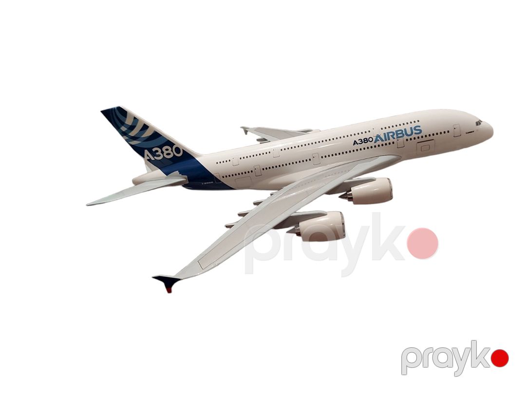 Dekorativ təyyarə modeli Aırbus A380, ağ, 47x44x20 sm — Mallar, Bakı (3)