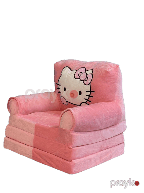 Hello Kitty Uşaq üçün Açılan Plüş Krem-Kreslo (50 sm) – Çəhrayı — Uşaqlar üçün hər şey, Bakı (5)